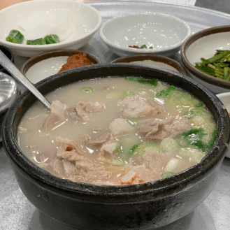 13:00 昼ごはん 松亭3代クッパ（송정3대국밥）